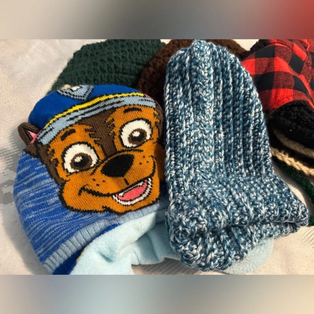 Kids' Winter Hat Collection - Blue, Red, Gray & Paw Patrol! Toddler Collection.